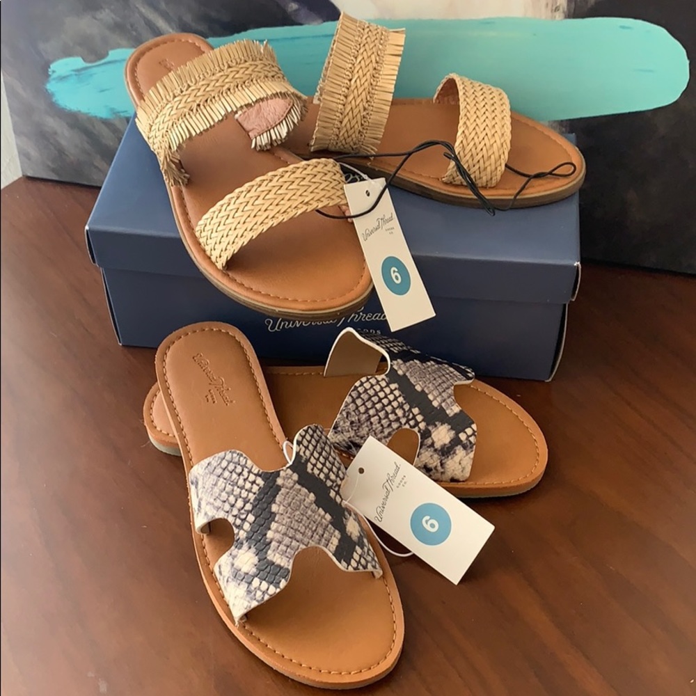 BUNDLE‼️ 2 For 1‼️ Cute Slide Sandals. Brand New.